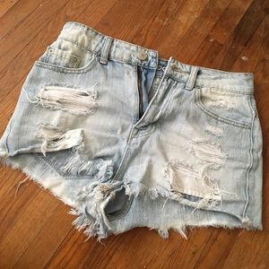 BDG denim shorts